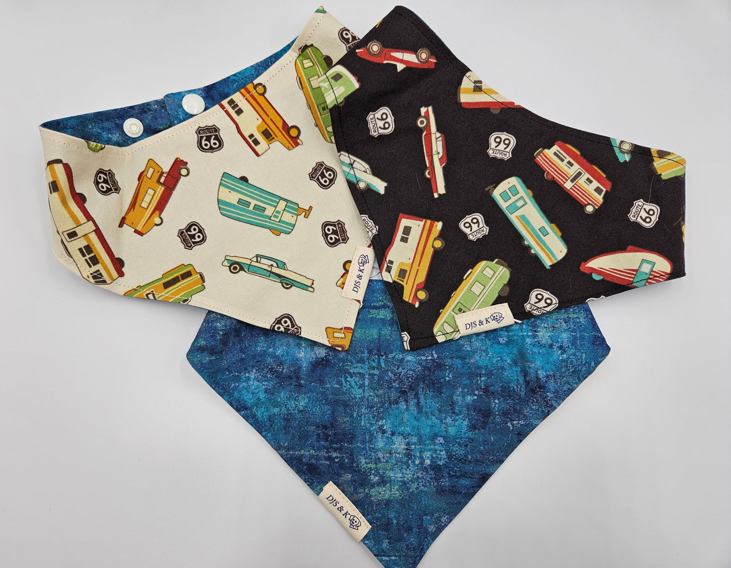 Route 66 Memories – Reversible Snap-On Dog Bandana