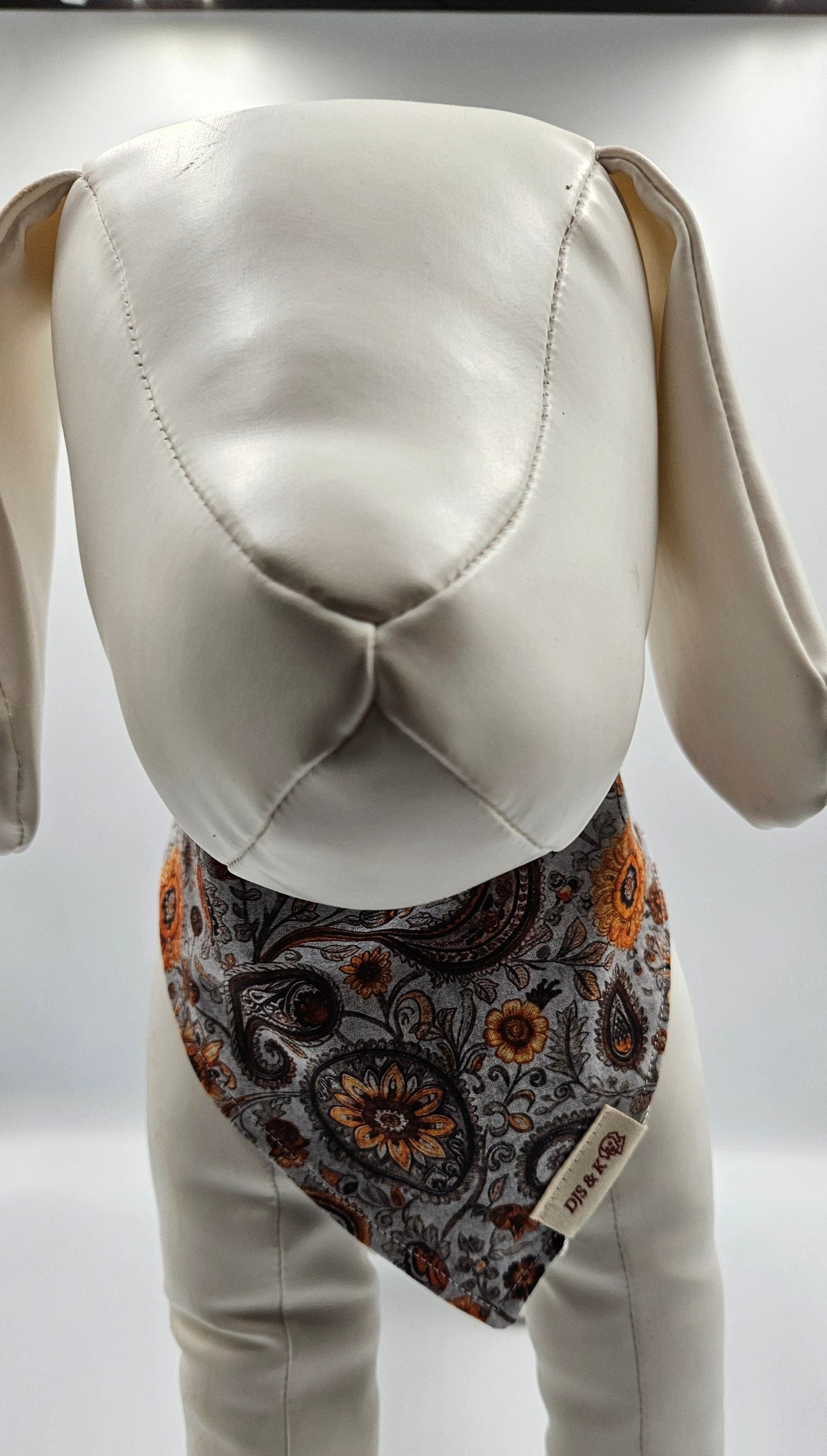 Autumn Harvest Scroll - Reversible Snap-On Dog Bandana