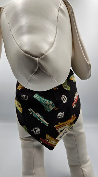 Route 66 Memories – Reversible Snap-On Dog Bandana