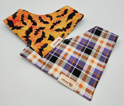 Bewitched Flight - Reversible Snap-On Dog Bandana
