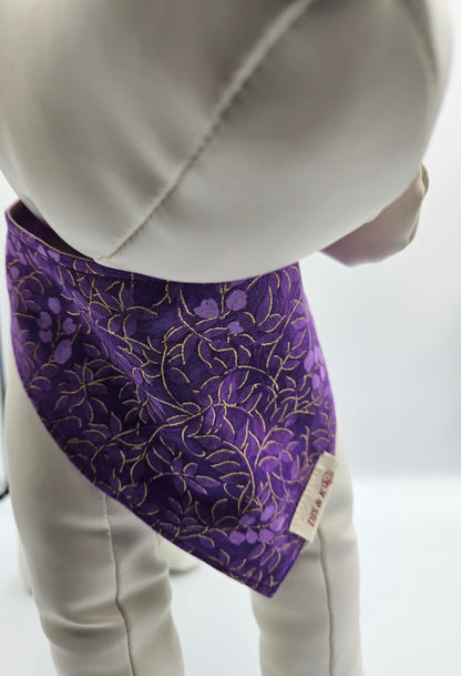 Purple Promise – Reversible Snap-On Dog Bandana
