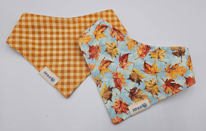 Autumn Breeze - Reversible Snap-On Dog Bandana