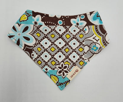 Dusty Trail Floral – Reversible Snap-On Dog Bandana
