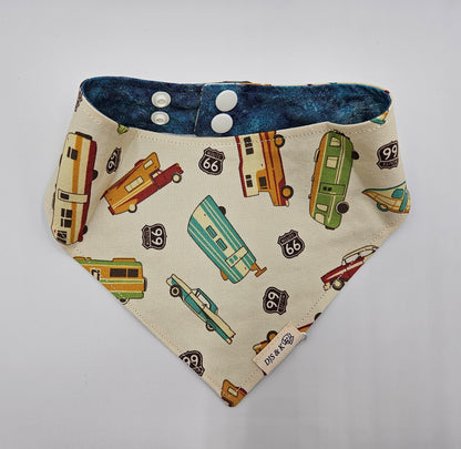 Route 66 Memories – Reversible Snap-On Dog Bandana