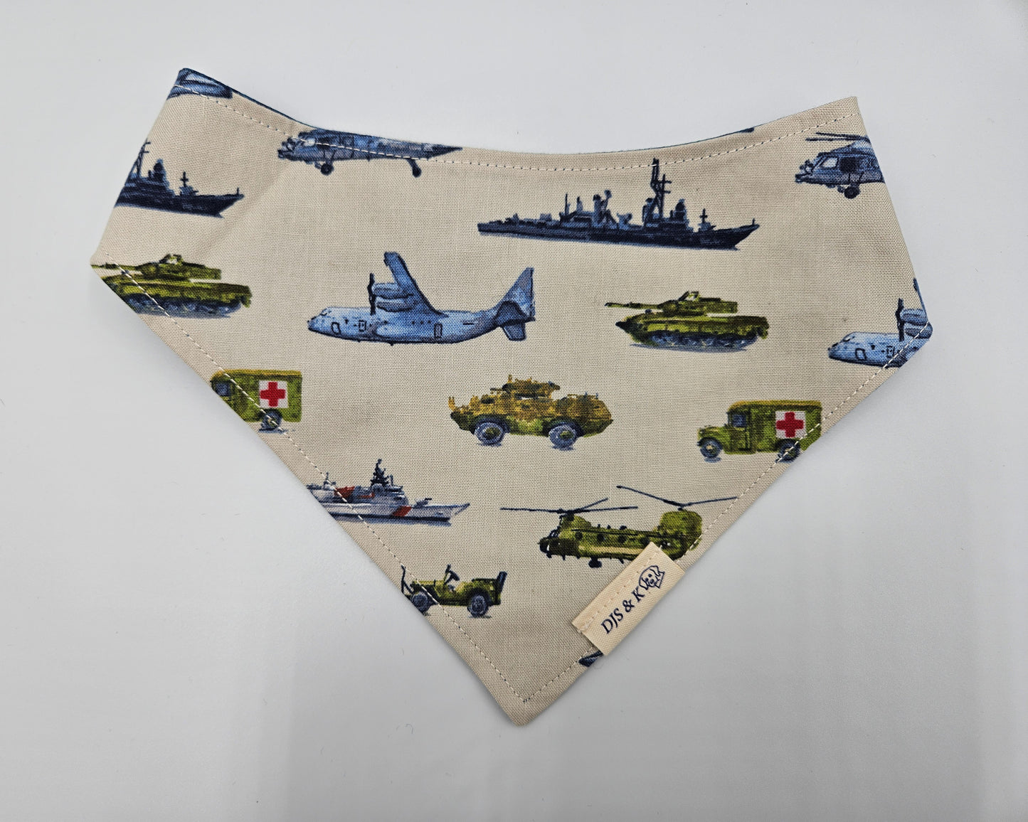Flight Line – Reversible Snap-On Dog Bandana