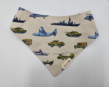 Flight Line – Reversible Snap-On Dog Bandana