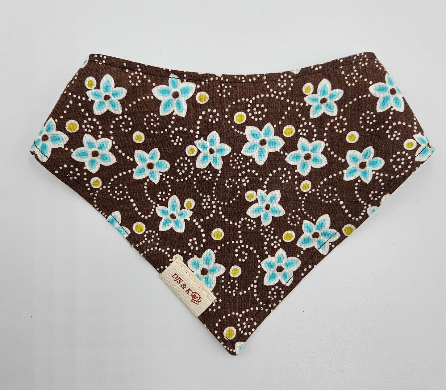 Dusty Trail Floral – Reversible Snap-On Dog Bandana