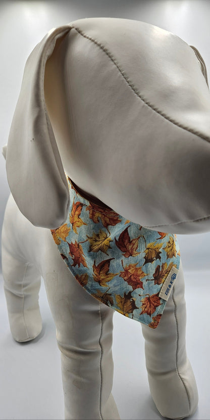 Autumn Breeze - Reversible Snap-On Dog Bandana