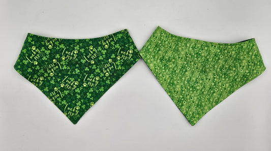 Lucky Pup – Reversible Snap-On Dog Bandana