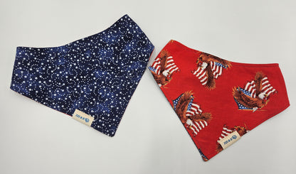 Freedom Takes Flight – Reversible Snap-On Dog Bandana