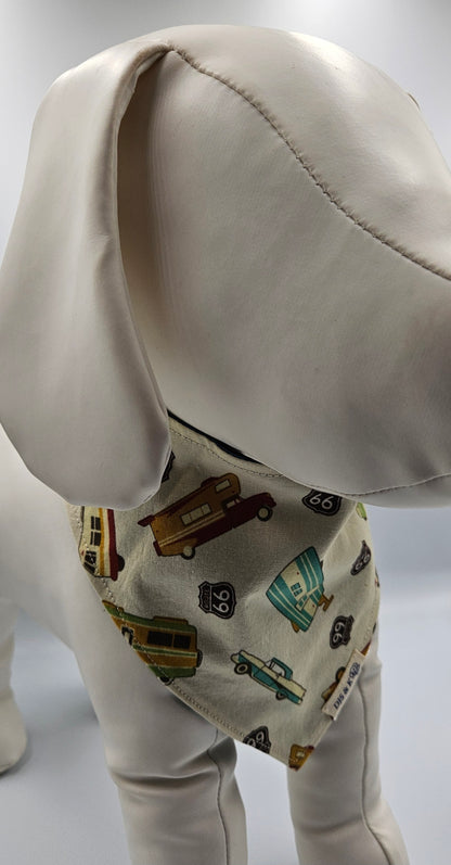 Route 66 Memories – Reversible Snap-On Dog Bandana