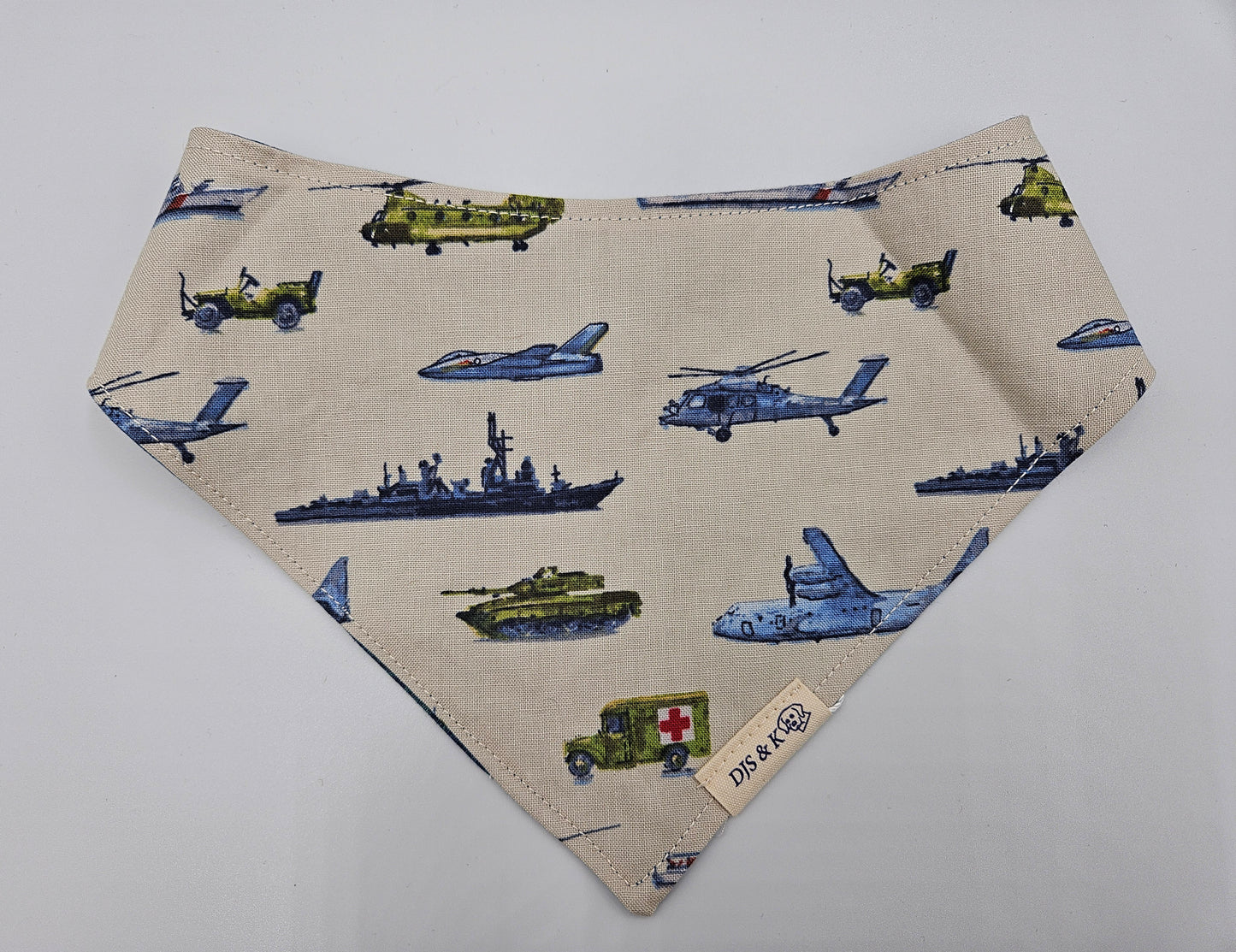 Flight Line – Reversible Snap-On Dog Bandana