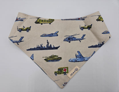 Flight Line – Reversible Snap-On Dog Bandana