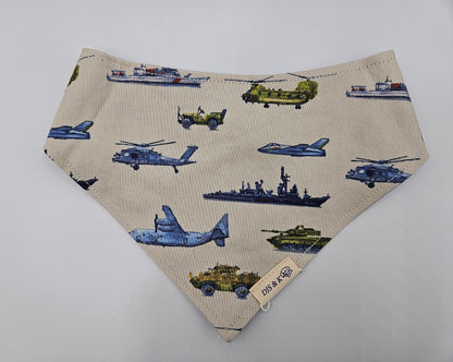 Flight Line – Reversible Snap-On Dog Bandana