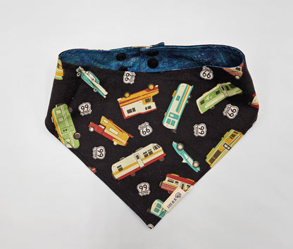 Route 66 Memories – Reversible Snap-On Dog Bandana