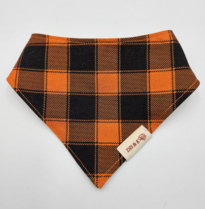 October Stroll – Reversible Snap-On Dog Bandana