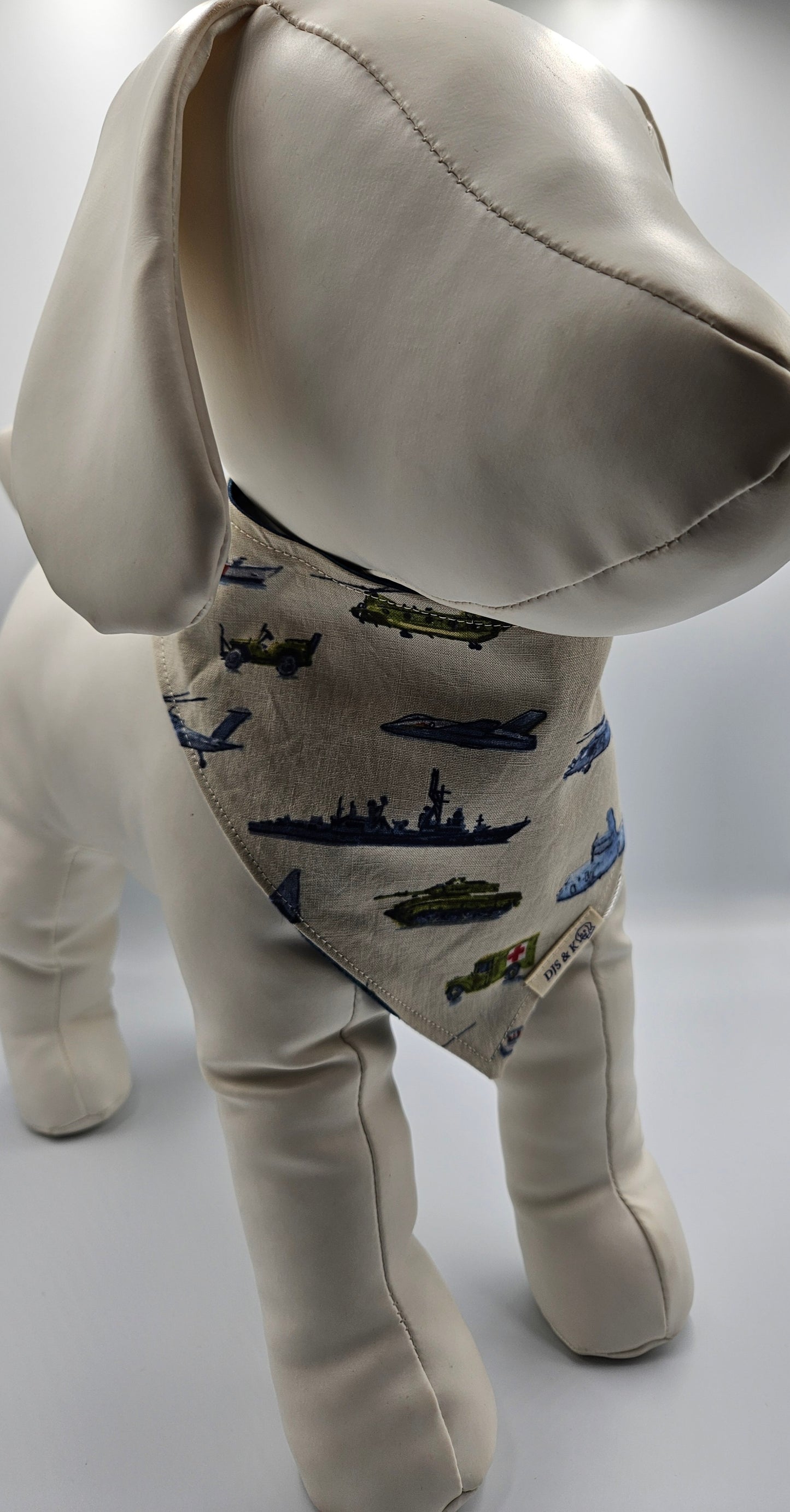 Flight Line – Reversible Snap-On Dog Bandana